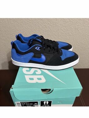 Nike SB Size 11.5 Mens Alleyoop Royal Blue Black Sneakers Retro Skate CJ0882 004
